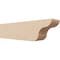Ekena Millwork 6in. W x 8in. H x 32in. L Carmel Woodgrain TimberThane Rafter Tail, Primed Tan RFTUR06X08X32CARRCPR - alternate 1